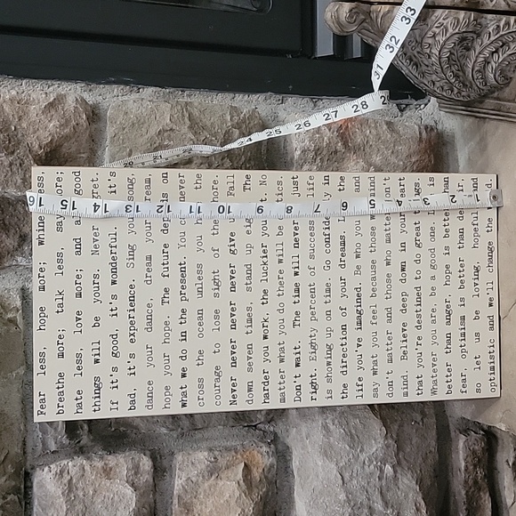 Fear Less Plaque - Picture 5 of 5